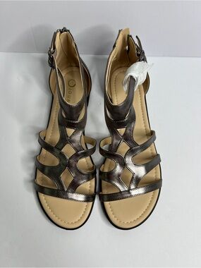 New Journee Collection Genneva Gladiator Flat Sandals Wide Width Size 11W